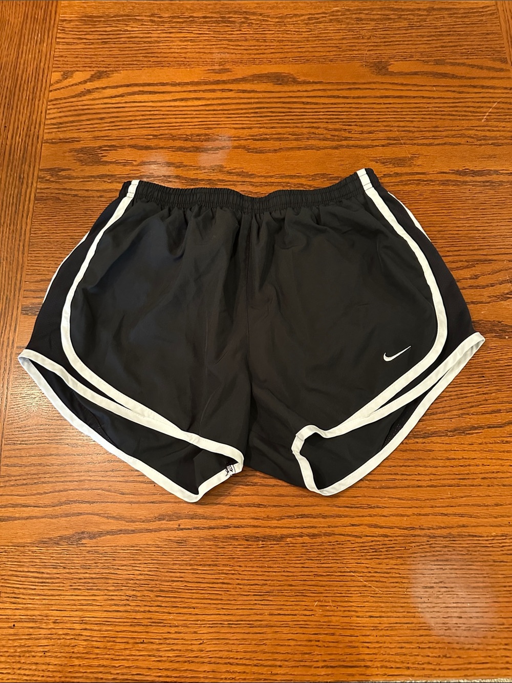 Women’s Nike Black Athletic Shorts with White Trim size medium